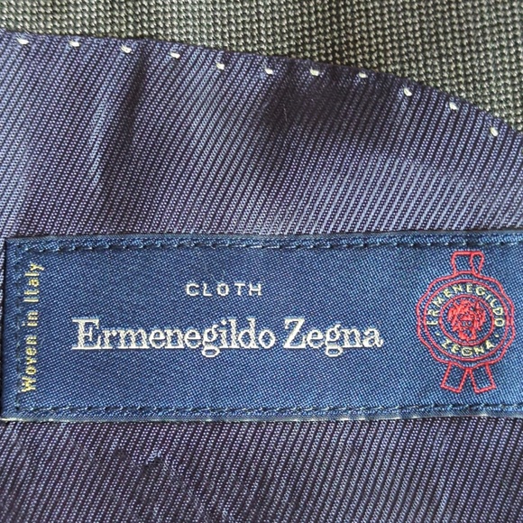 Ermenegildo Zegna Grey Single Breasted Trim Fit Wool Blazer - Picture 4 of 12